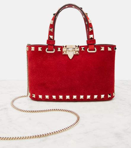 Sac à main Rockstud Mini en daim - Valentino Garavani - Modalova