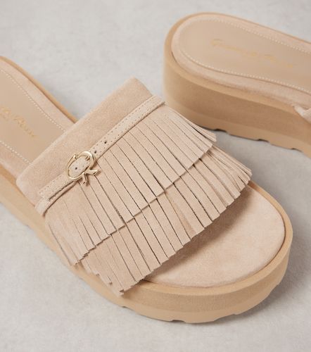Mules à plateforme en daim - Gianvito Rossi - Modalova