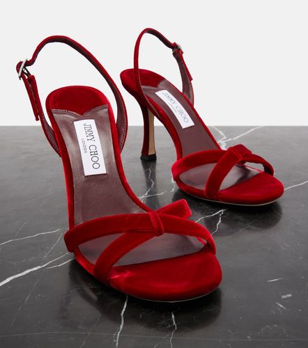 Jimmy Choo Sandales Elsy en velours - Jimmy Choo - Modalova