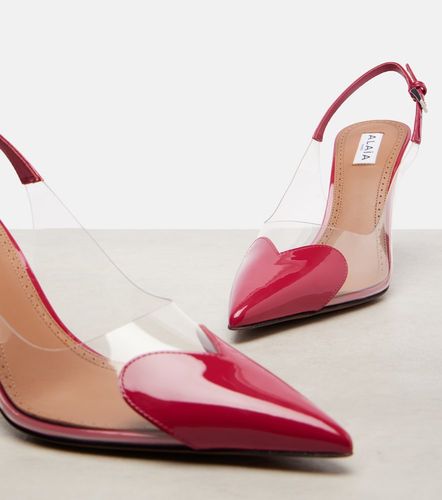 Alaïa Escarpins slingback Le Cœur 90 en cuir verni - Alaia - Modalova