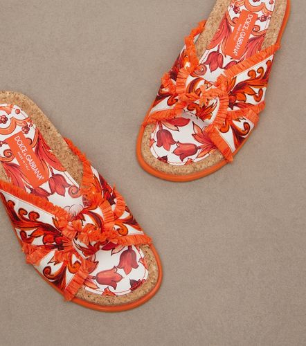 Mules Majolica en brocart - Dolce&Gabbana - Modalova