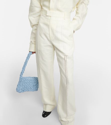 Pantalon droit en lin - Bottega Veneta - Modalova