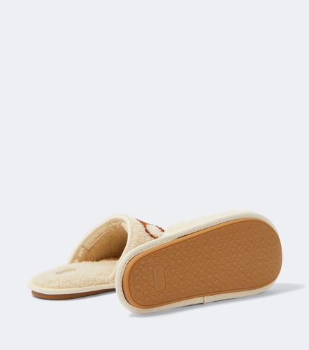 Slippers VLogo en shearling - Valentino Garavani - Modalova