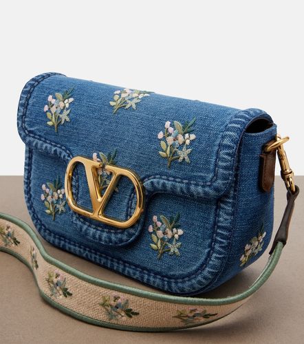Sac à main Alltime Medium en denim - Valentino Garavani - Modalova