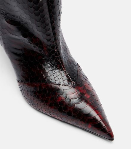 Bottes Lea en cuir façon serpent - The Attico - Modalova