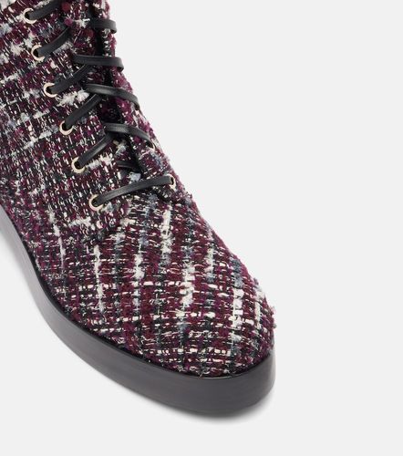 Bottines Ben 20 en tweed et cuir - Aquazzura - Modalova