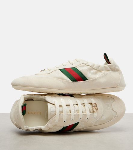Baskets Shift en toile et daim - Gucci - Modalova