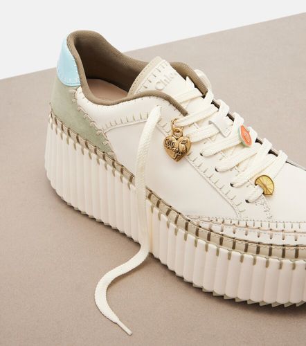 Chloé Baskets Nama à plateforme en cuir - Chloe - Modalova
