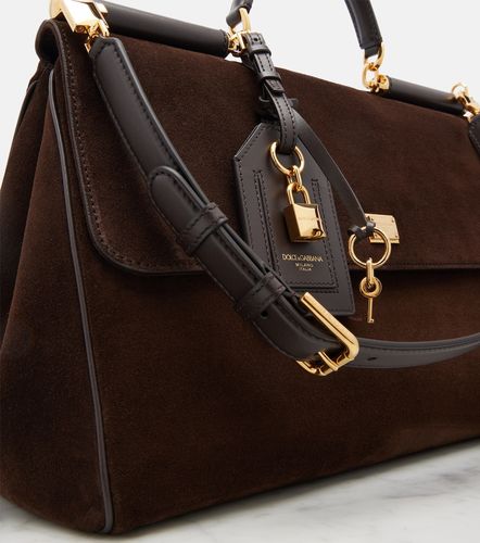 Sac Sicily Large en daim - Dolce&Gabbana - Modalova
