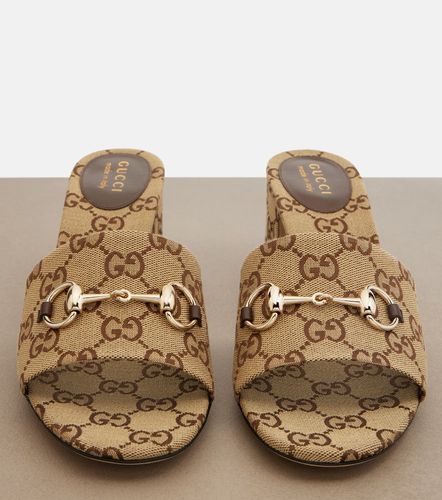 Gucci Mules Horsebit en toile GG - Gucci - Modalova