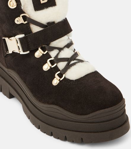 Bottines Arosa en daim à finitions en peau lainée - Bogner - Modalova