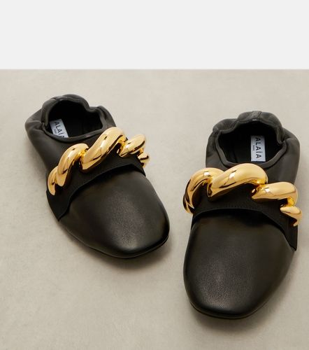 Alaïa Ballerines Jewel en cuir à ornements - Alaia - Modalova