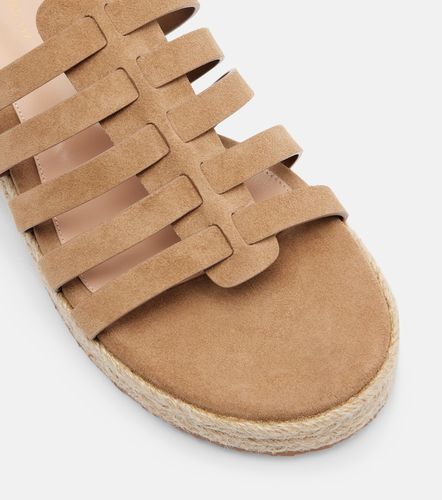 Sandales espadrilles Pompei en daim - Gianvito Rossi - Modalova