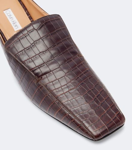 Escarpins slingback Tilda en cuir façon croco - Calvin Klein Collection - Modalova