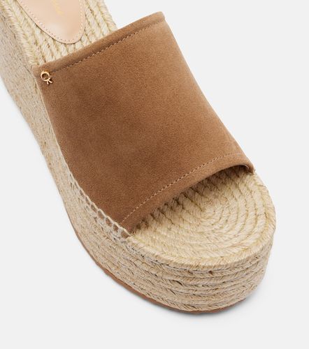 Espadrilles compensées en daim - Gianvito Rossi - Modalova