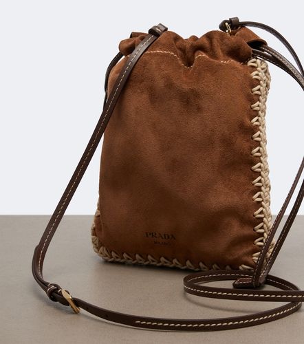 Pochette pour téléphone en daim - Prada - Modalova