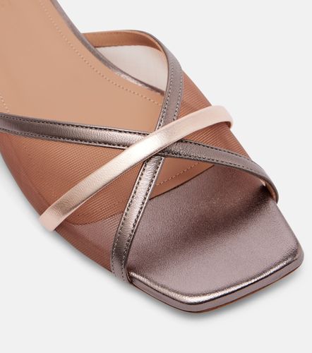 Mules Perla en cuir et résille - Malone Souliers - Modalova