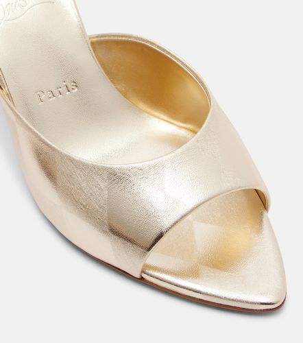 Mules Miss Z en cuir métallisé - Christian Louboutin - Modalova