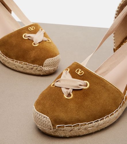 Espadrilles compensées Resort en daim - Valentino Garavani - Modalova