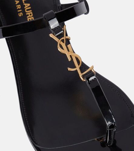 Sandales Cassandra en cuir verni - Saint Laurent - Modalova