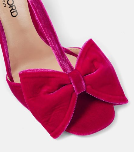 Sandales Brigitte en velours à nœud - Tom Ford - Modalova