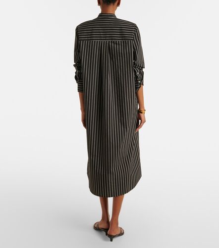 Robe chemise en coton mélangé à rayures - Toteme - Modalova