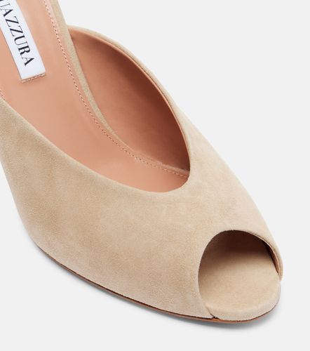 Aquazzura Mules Secret 85 en daim - Aquazzura - Modalova