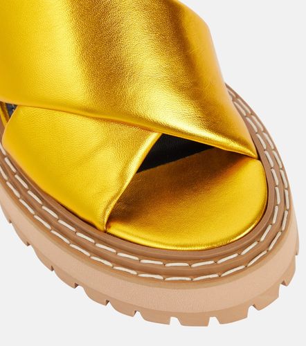 Mules en cuir métallisé - Proenza Schouler - Modalova