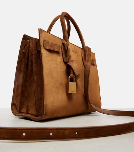 Sac De Jour Mini en daim à anse supérieure - Saint Laurent - Modalova
