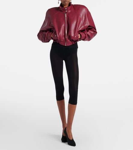 Veste en cuir raccourcie - Magda Butrym - Modalova