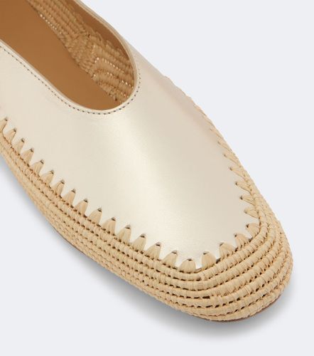 Ballerines Strength en cuir métallisé et raphia - Gabriela Hearst - Modalova