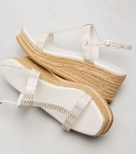 Espadrilles compensées Theia 100 en cuir - Jimmy Choo - Modalova