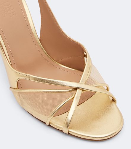 Sandales slingback Petra en cuir et mesh - Malone Souliers - Modalova