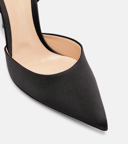 Escarpins en satin à cristaux - Gianvito Rossi - Modalova