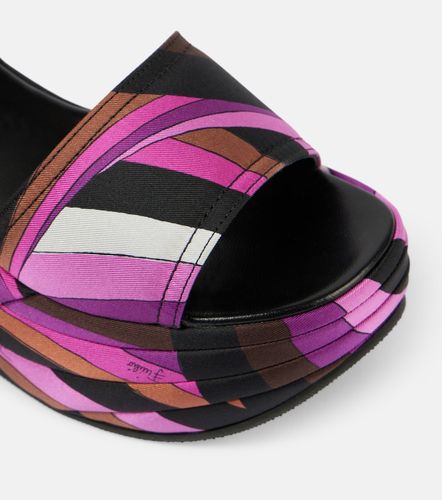 Sandales compensées ami Iride en satin - Pucci - Modalova