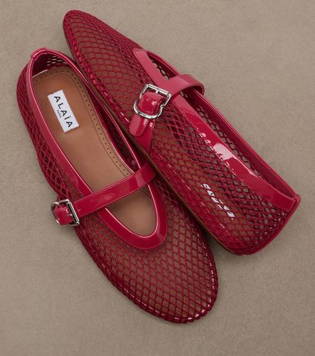 Alaïa Ballerines Mary Jane en mesh - Alaia - Modalova