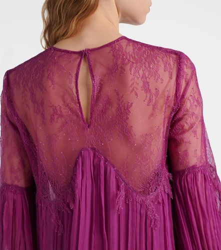 Robe Renia en dentelle de soie mélangée - Costarellos - Modalova