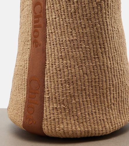 Chloé Sac seau Woody Large en raphia - Chloe - Modalova