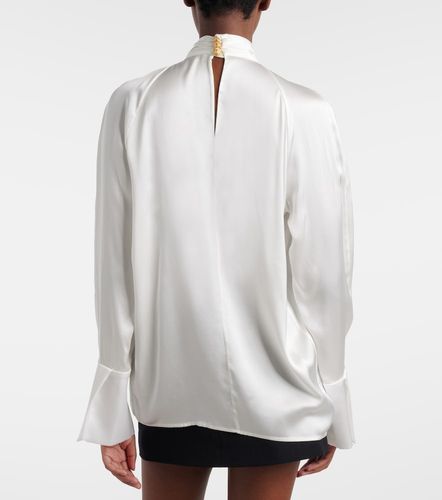 Balmain Blouse en satin de soie - Balmain - Modalova