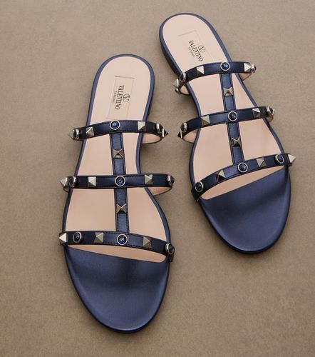 Mules Rockstud en cuir - Valentino Garavani - Modalova