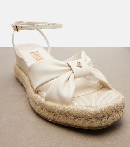 Sandales compensées Aella en cuir - Jimmy Choo - Modalova
