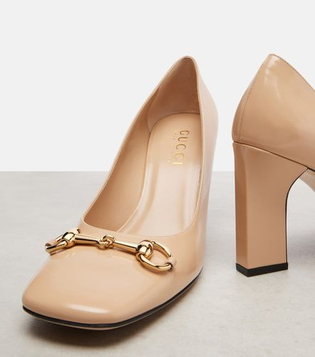 Escarpins Signora Horsebit en cuir - Gucci - Modalova