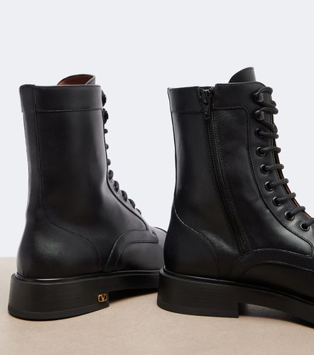 Bottines VLogo en cuir à lacets - Valentino Garavani - Modalova