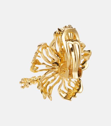 Boucles d'oreilles clip Hibiscus - Oscar de la Renta - Modalova