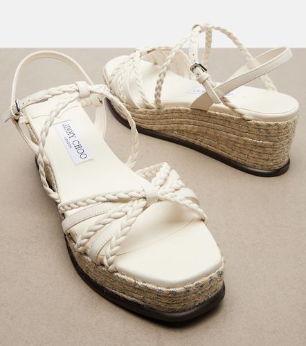 Sandales compensées Nyra en cuir - Jimmy Choo - Modalova
