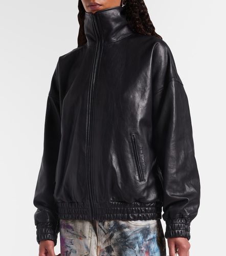 Acne Studios Veste en cuir à logo - Acne Studios - Modalova