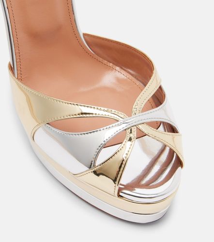 Sandales Moves à plateau en cuir - Aquazzura - Modalova