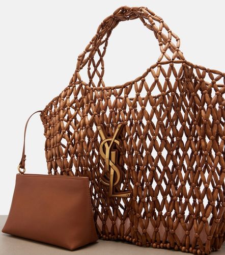 Cabas Icare Cassandre Medium en perles de bois - Saint Laurent - Modalova