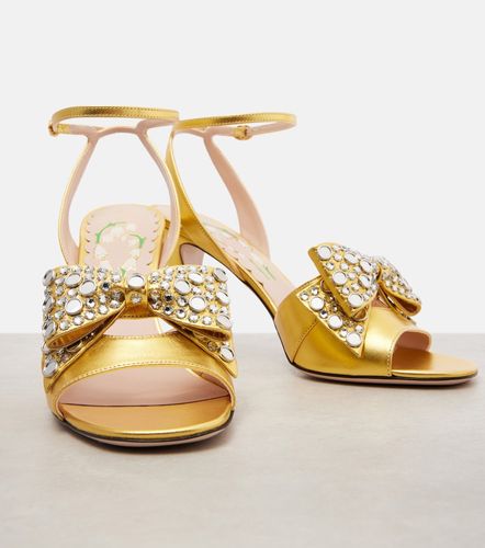 Sandales Bowow 95 en cuir métalisé - Valentino Garavani - Modalova