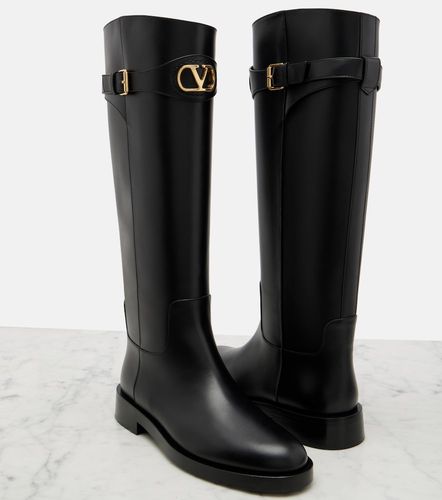 Bottes VLogo en cuir - Valentino Garavani - Modalova